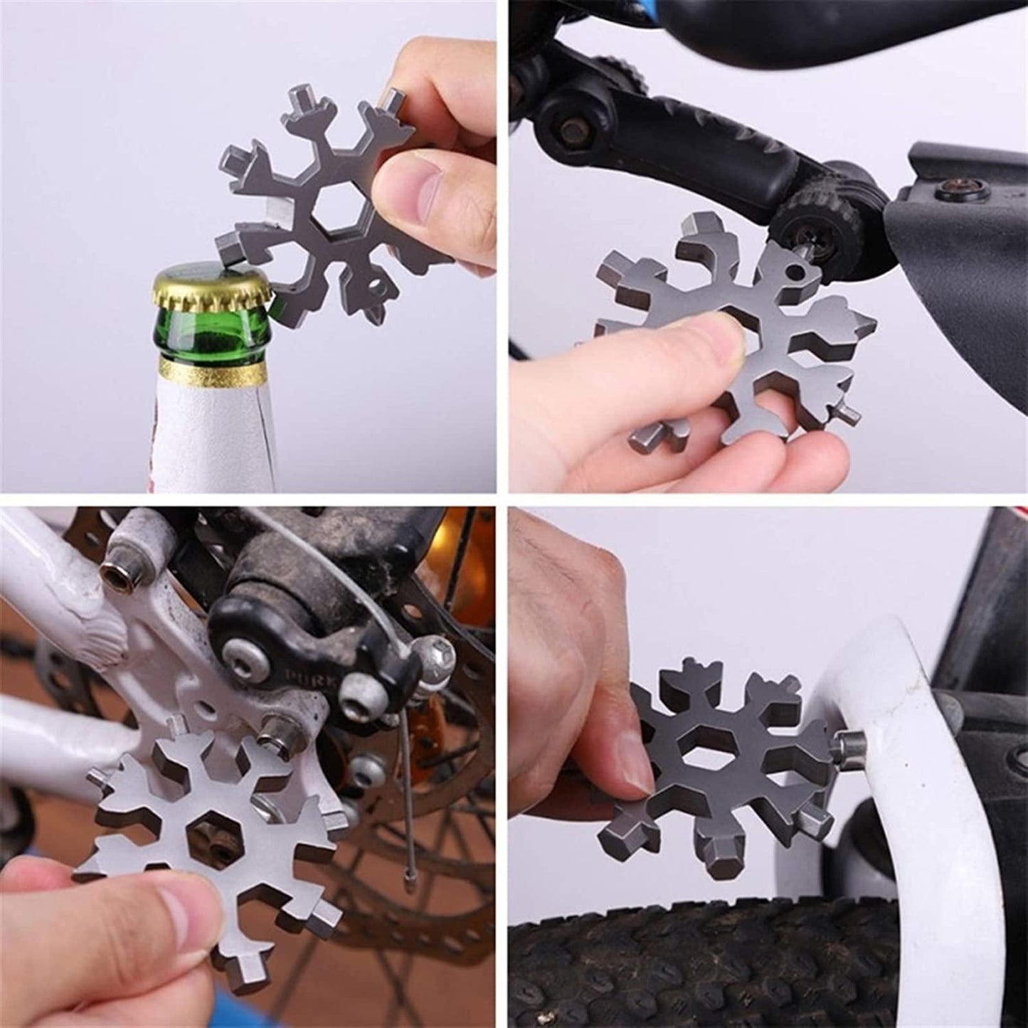 18 in 1 Multi-Purpose Snowflake Shaped Stainless Steel Screwdriver Tool