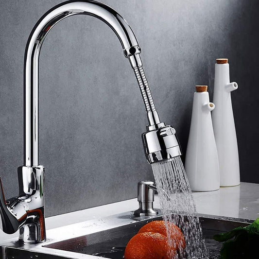 Faucet-360 Degree Flexible Stainless Steel Rotating 2 Modes Water Saving Faucet