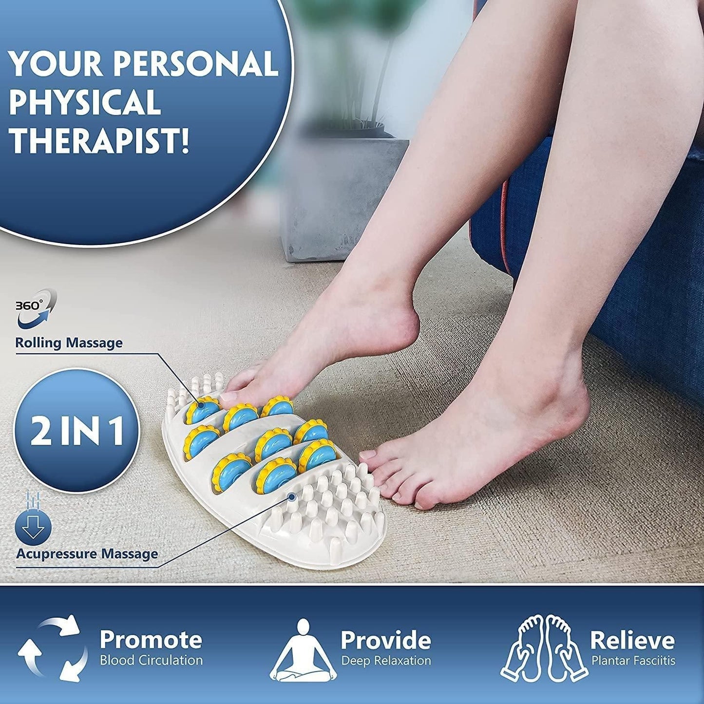 Foot Roller Massager Pad