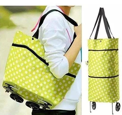 Foldable Shopping Trolley Bag with Wheels