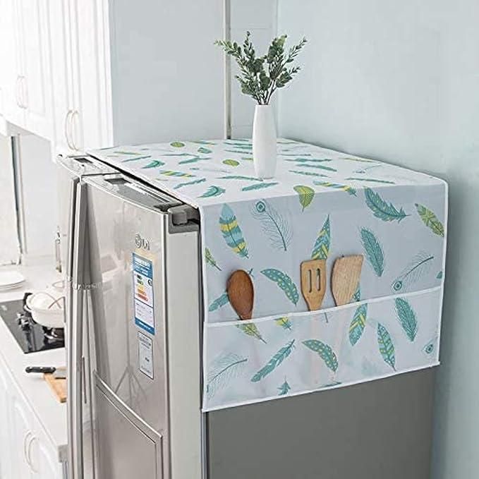 Refrigerator Waterproof Cover with Pockets