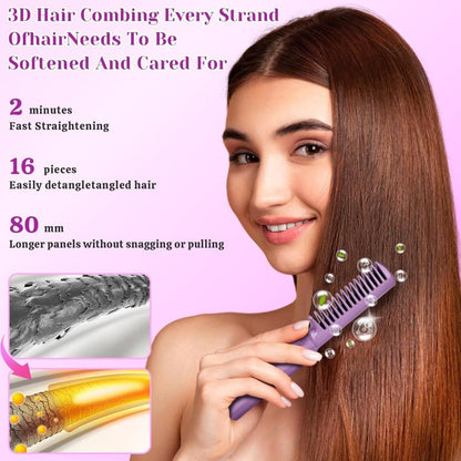 Mini flix Portable Mini Hair Straightener Cordless Rechargeable Mini Adjustable Hair Straightener