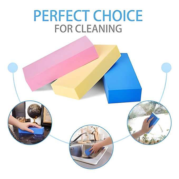 Magic Cleaning Sponge Super Water Absorbent, Durable Use for Household Kitchen, Cleaning of Cars, to Remove Dust and Dirt from Furnitures, Bathtubs etc.