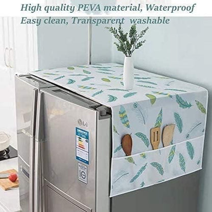 Refrigerator Waterproof Cover with Pockets