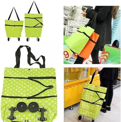 Foldable Shopping Trolley Bag with Wheels