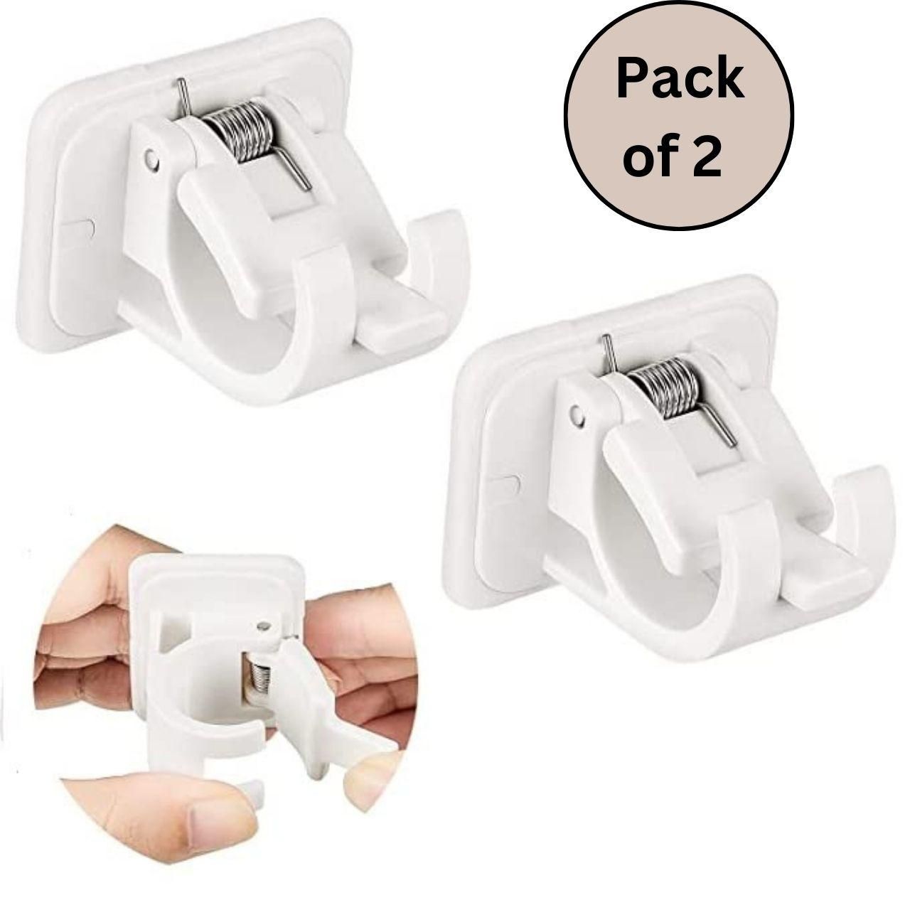 Self Adhesive Instant Wall Mount Sticking Clip Hook (Pack of 2)