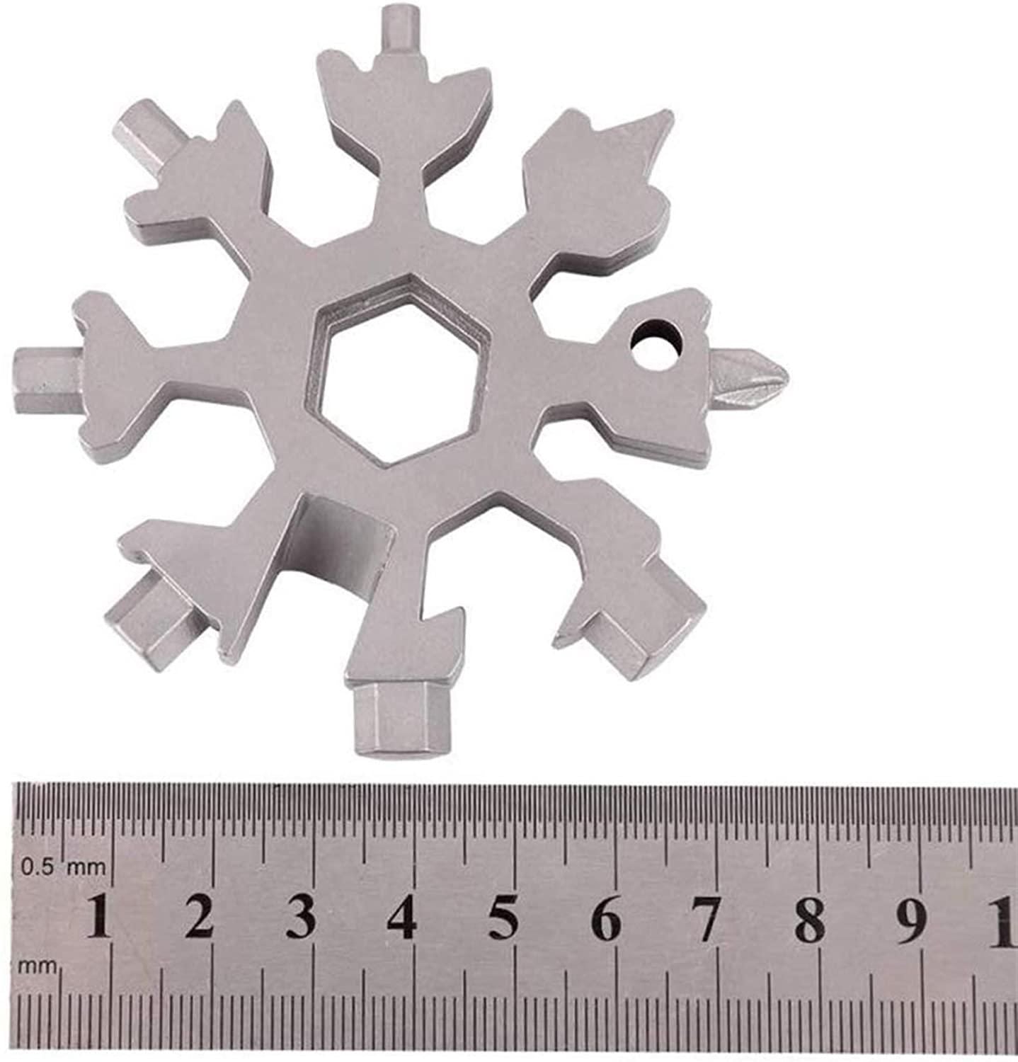 18 in 1 Multi-Purpose Snowflake Shaped Stainless Steel Screwdriver Tool