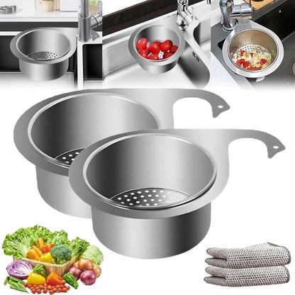 Stainless Steel Swan Drain Basket Sink Strainer