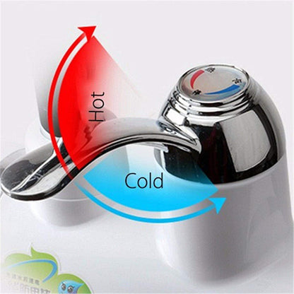 Electric Hot Water Heater Faucet Kitchen And Bathroom Digital Temperature With Display