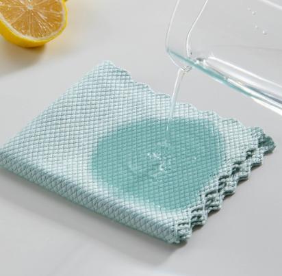 Cleaning Cloth- Fish Scale Cloth For Cleaning Window Glass/Bowl(Pack of 6)