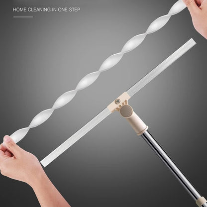 Floor Squeegee Silicone Blade Long Handle