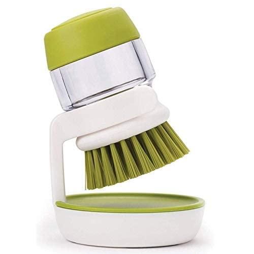 Plastic Cleaning Brush with soap Dispenser for Kitchen Sink Washbasin