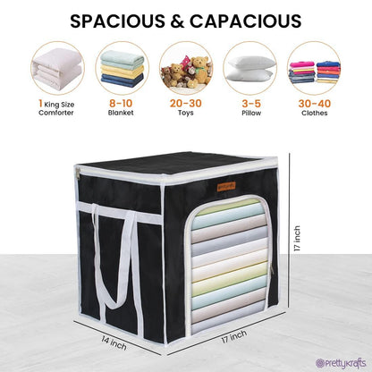 Foldable Closet Organizers for Comforters, Blankets, Bedding,