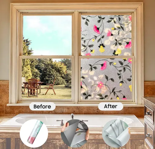 Window Films Privacy Glass Film Self Adhesive Decorative Film