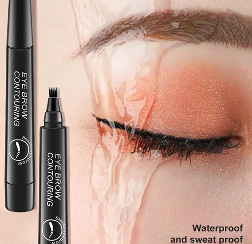 Microblading Eyebrow Pencil with a Micro-Fork Tip Applicator